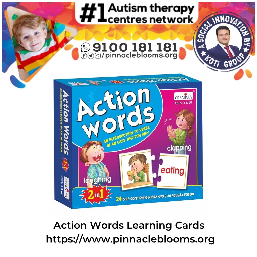 Empowering Kids with Actions Flash Cards: Revolutionizing Autism Therapy at Pinnacle Blooms Network