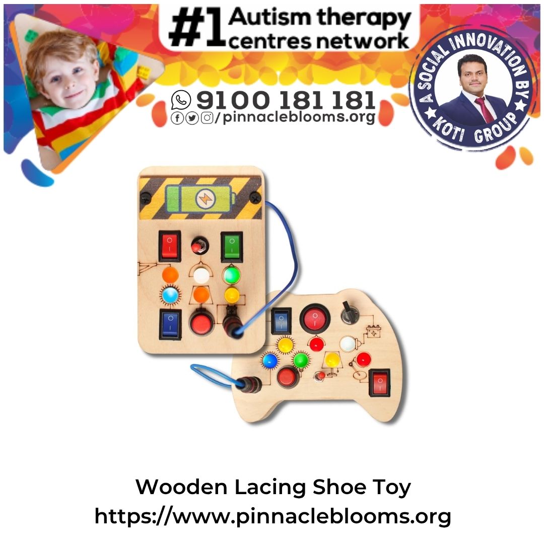 Harnessing the Power of the Wooden Lacing Shoe Toy in Autism Therapy