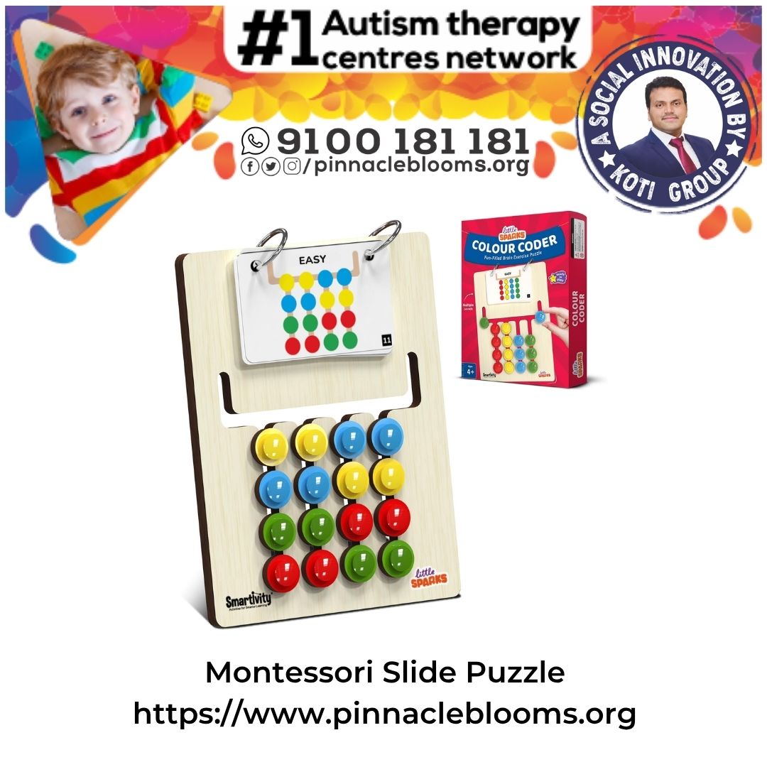 Montessori Slide Puzzle: A Key Therapy Tool for Autism at Pinnacle Blooms