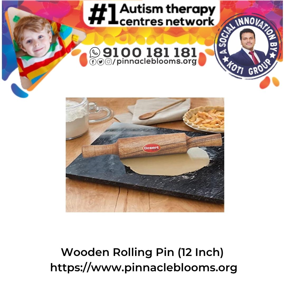 Empowering Autistic Kids through Multi-Faceted Therapy with a 12-Inch Wooden Rolling Pin | Pinnacle Blooms Network