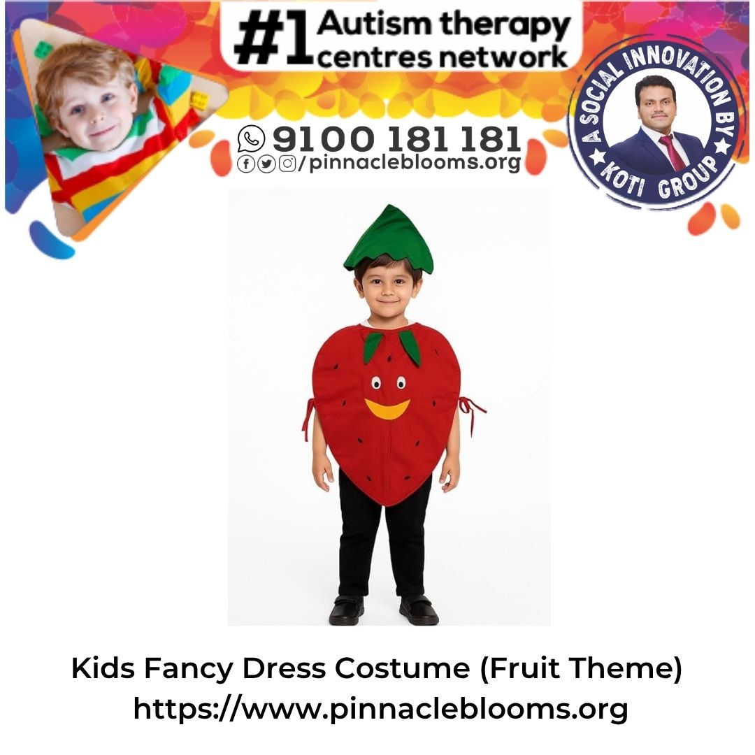 Empowering Growth: Kids Fancy Dress Costume (Fruit Theme) for Autism Therapy at Pinnacle Blooms Network