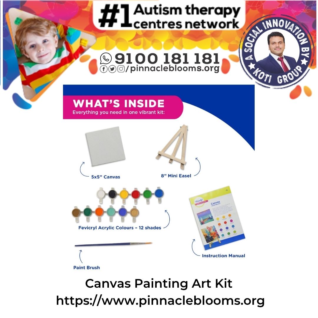 Unlock Potential with Canvas Painting Art Kits for Autism Therapy | Pinnacle Blooms Network