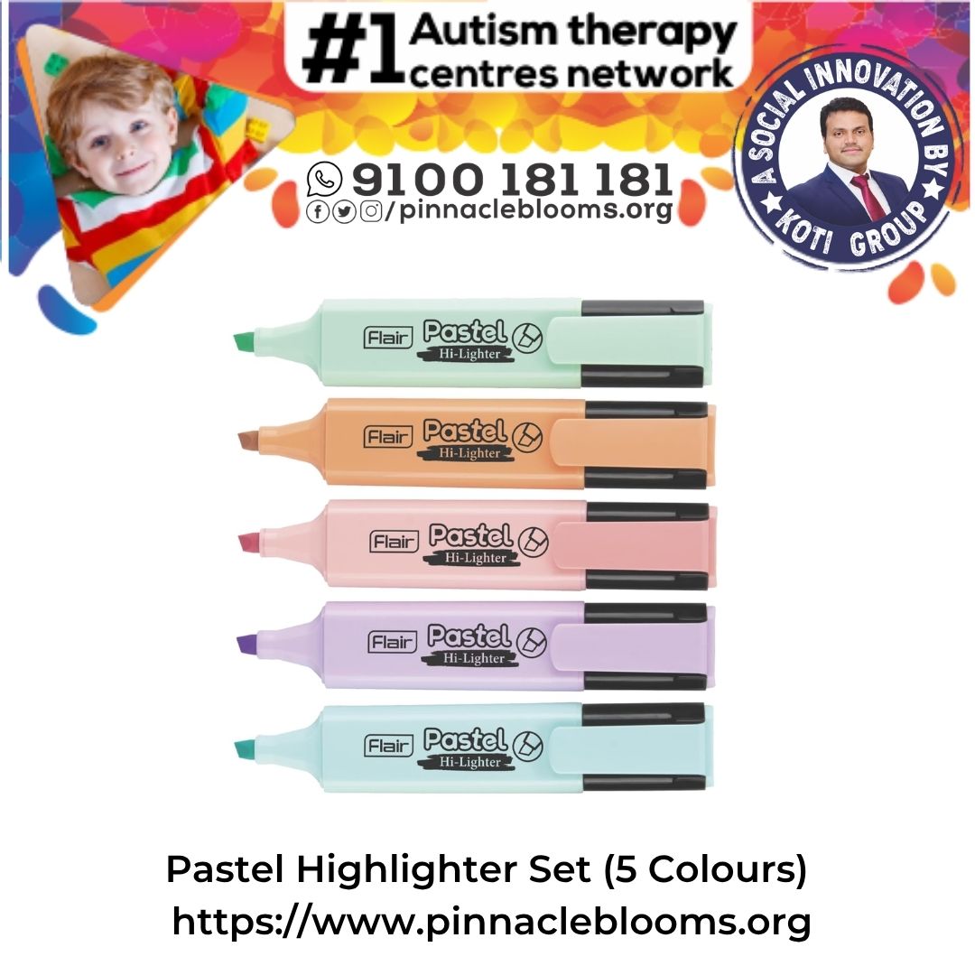 Unlocking Potential: Transformative Use of Pastel Highlighter Set in Autism Therapy