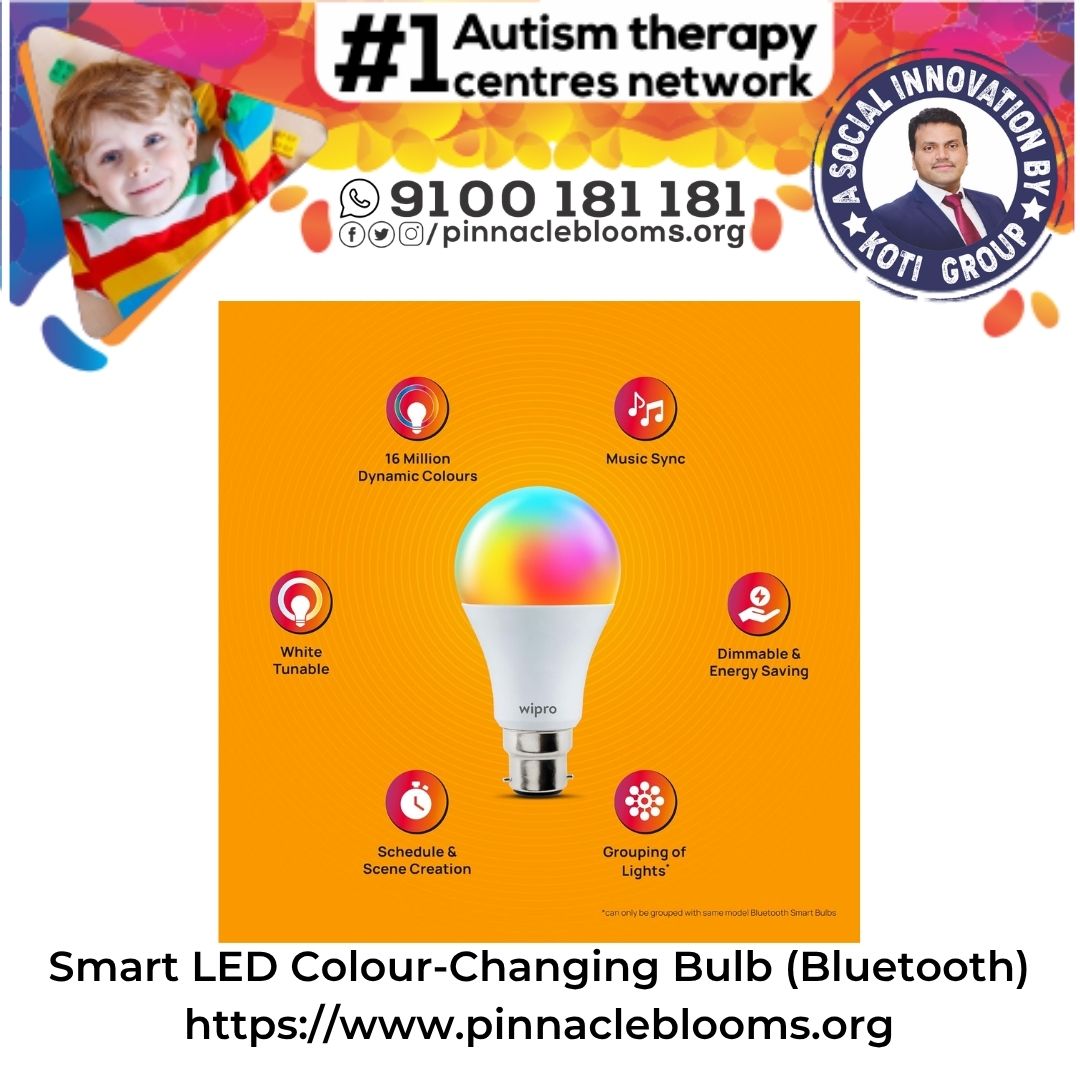 Harnessing the Power of Color: Enhancing Autism Therapy with Smart LED Bulbs