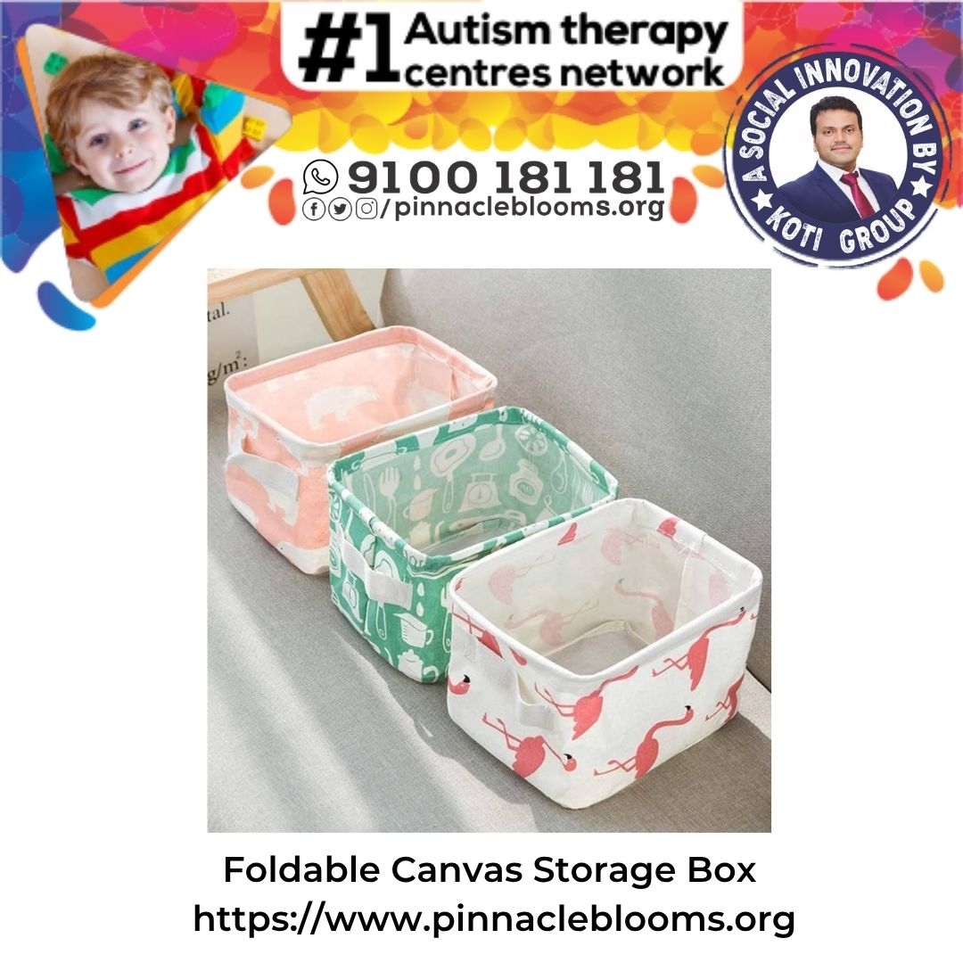 Foldable Canvas Storage Box: A Game Changer in Autism Therapy