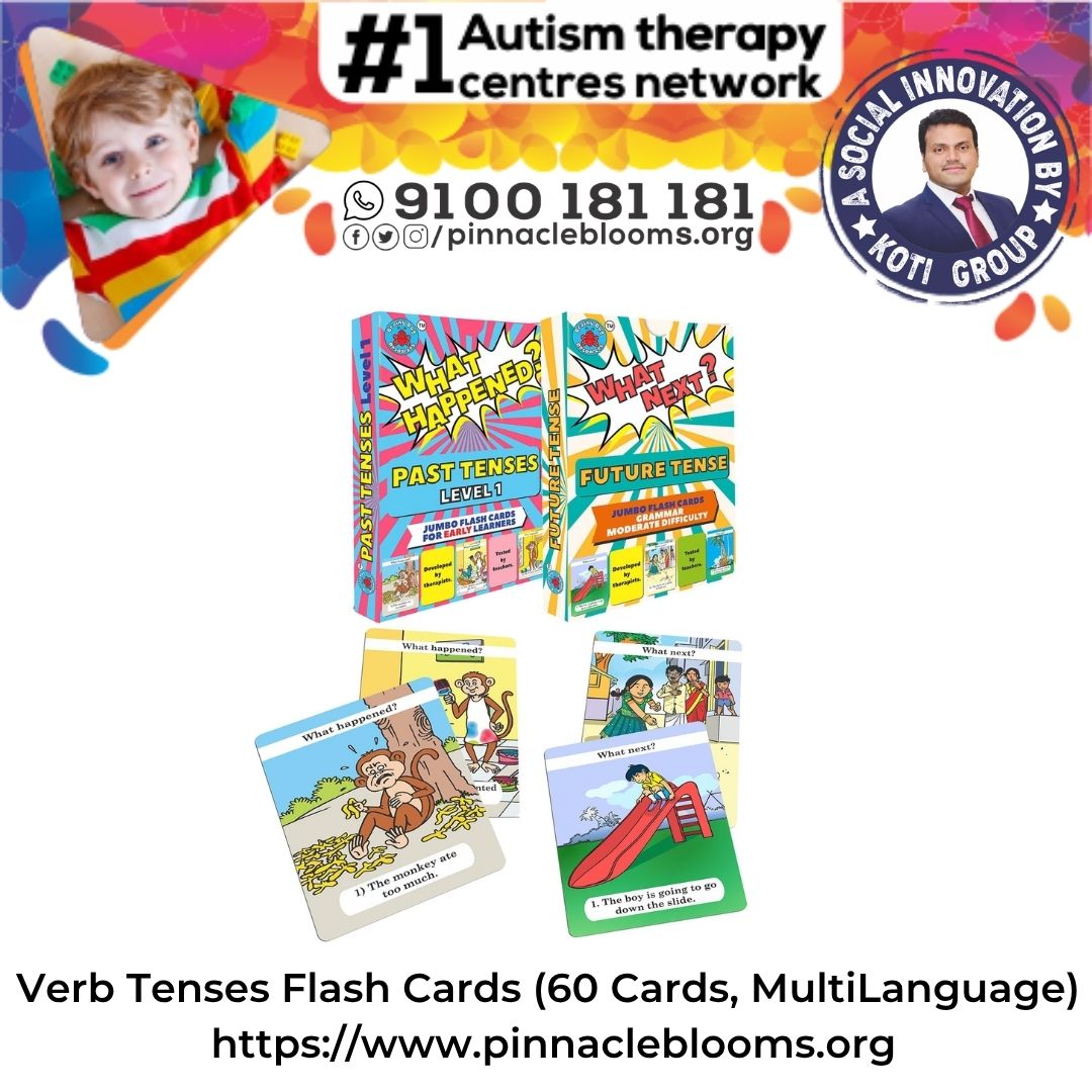 Unlocking Communication: Verb Tenses Flash Cards in Autism Therapy