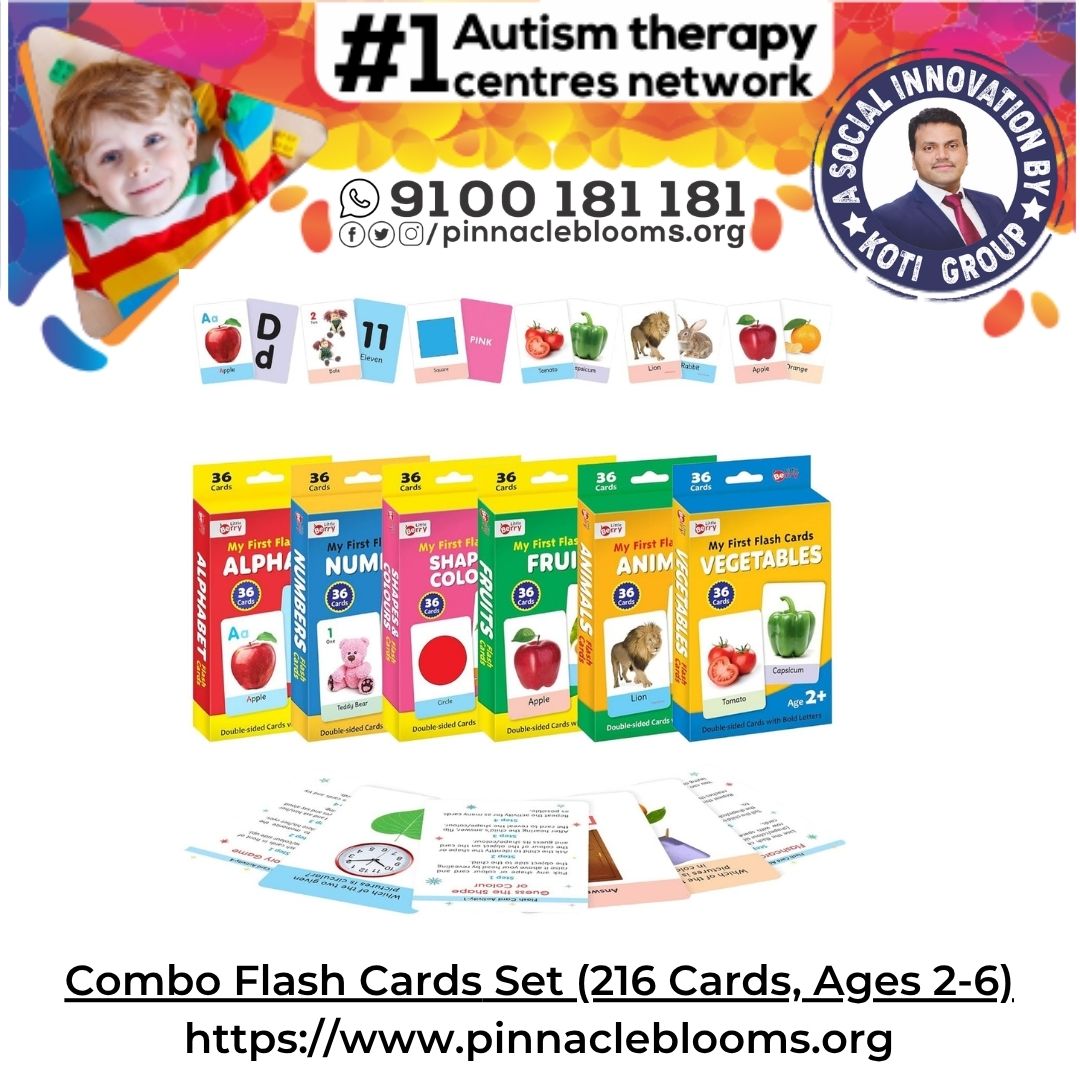 Unlock Your Childs Potential: Combo Flash Cards Set in Autism Therapy