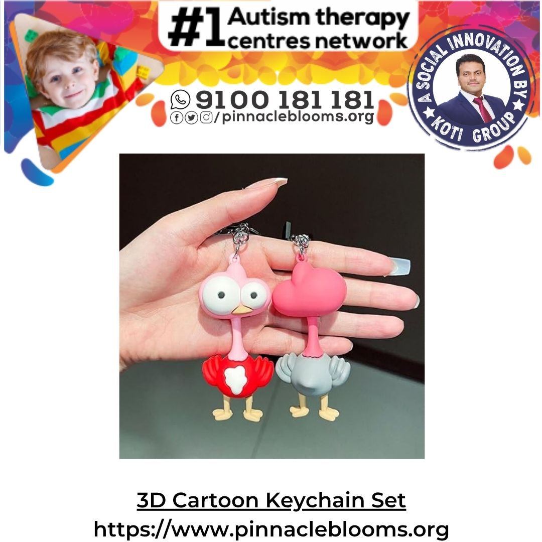 Harnessing the Power of 3D Cartoon Keychain Sets in Autism Therapy