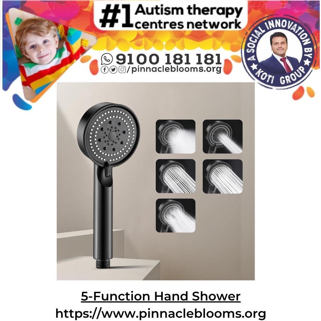 Harness the Power of 5-Function Hand Showers in Autism Therapy | Pinnacle Blooms Network