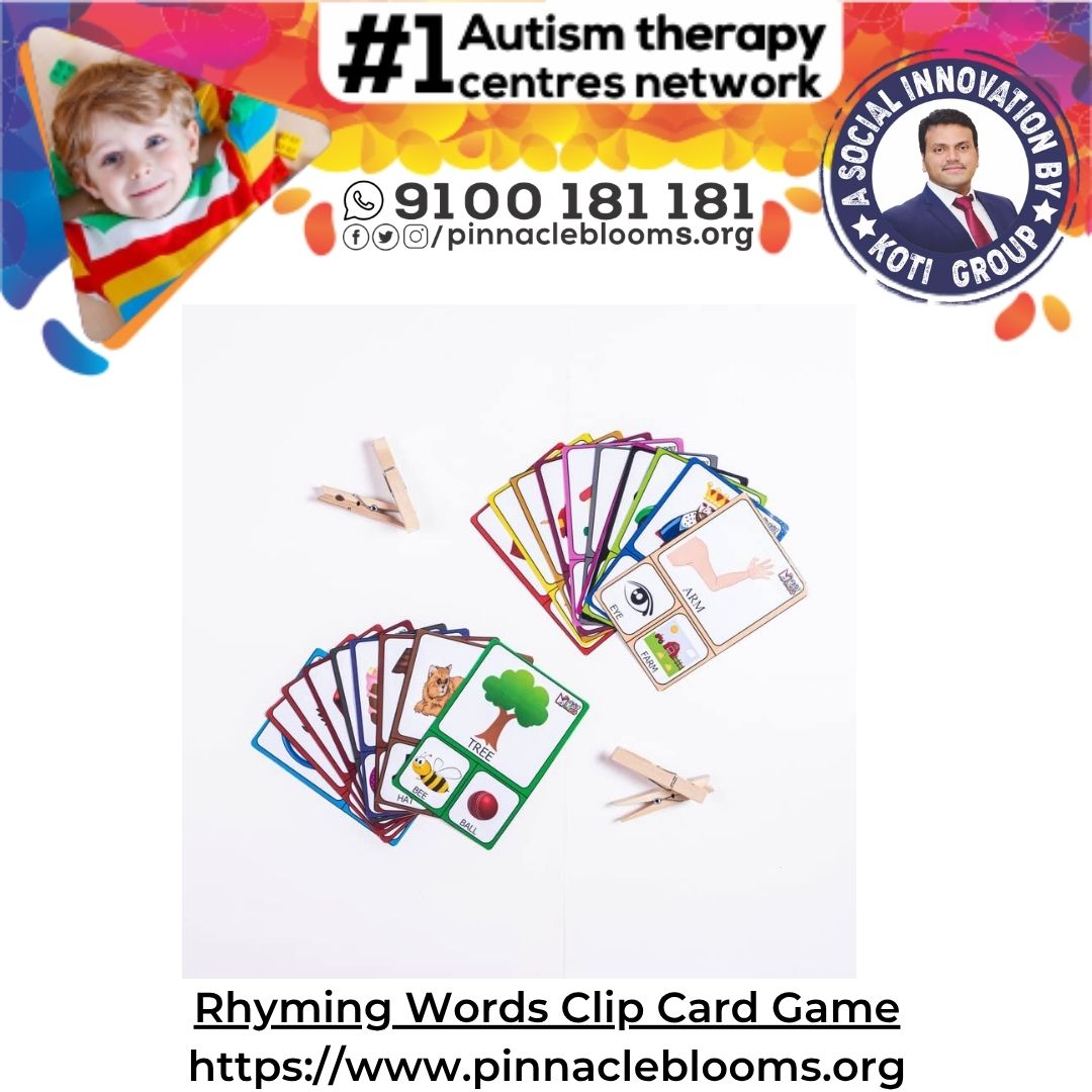 Unlocking the Power of Rhyming Words Clip Card Game in Autism Therapy