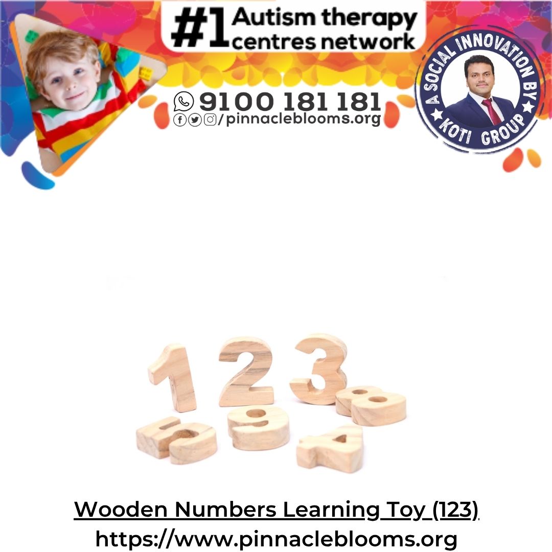 Empower Your Childs Growth with Wooden Numbers Learning Toy (123) | Pinnacle Blooms Network
