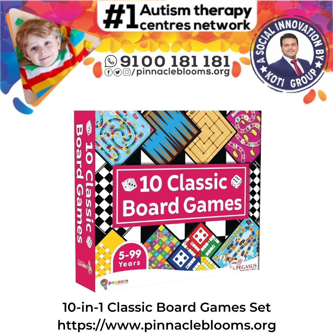 Unlock Potential with 10-in-1 Classic Board Games for Autism Therapies