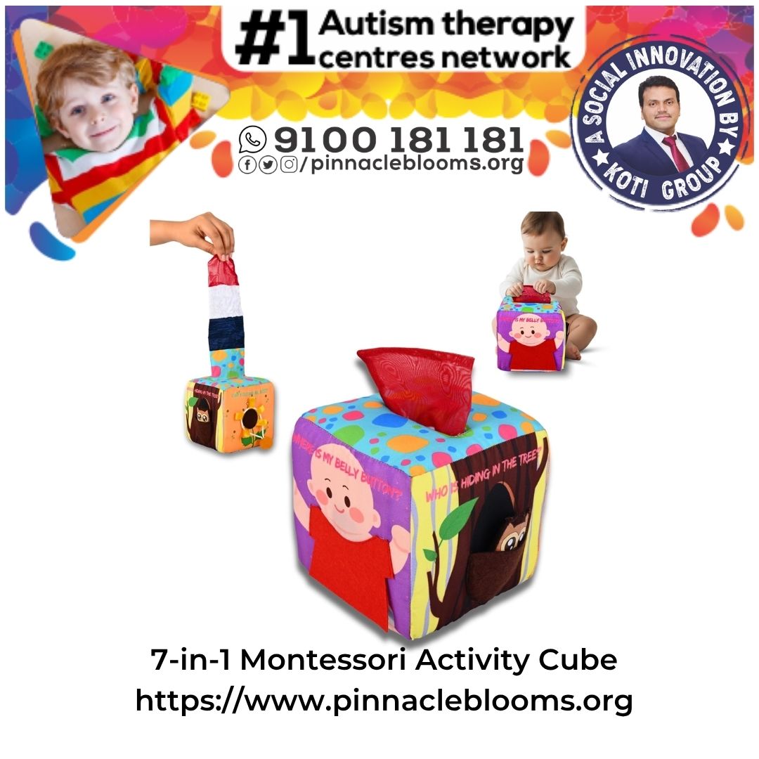 Unlocking Potential - 7-in-1 Montessori Activity Cube in Autism Therapy