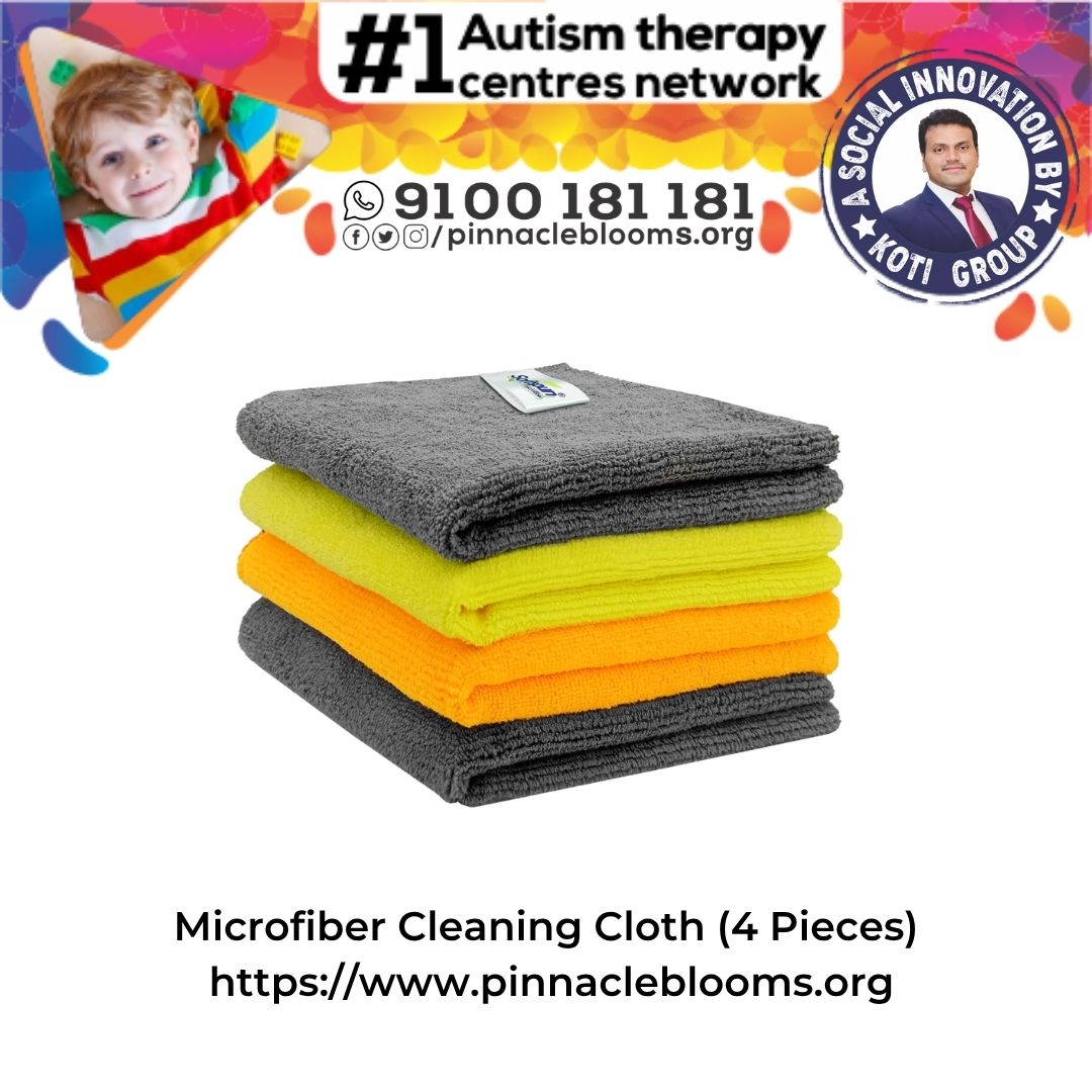 Microfiber Cleaning Cloths in Autism Therapy | Pinnacle Blooms Network