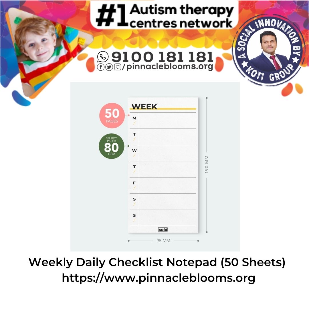 Transform Your Childs Progress with the Weekly Daily Checklist Notepad