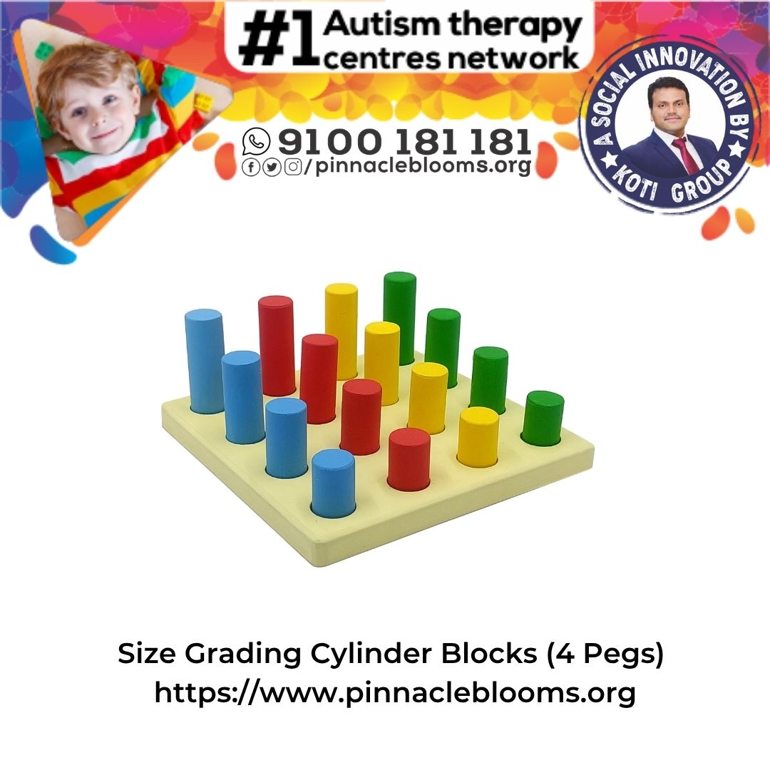Unlocking Potential with Size Grading Cylinder Blocks: Essential Therapy Tool for Kids with Autism & Developmental Delays