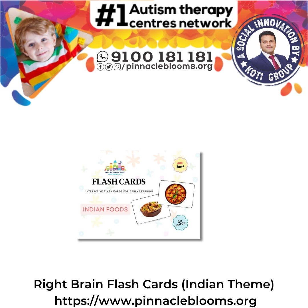 Unlocking Potential: Using Right Brain Flash Cards (Indian Theme) for Autism Therapy