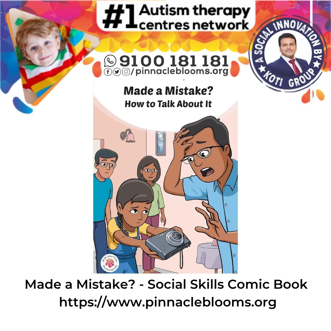 Empowering Social Success for Kids with Autism - Made a Mistake? Comic Book | Pinnacle Blooms Network