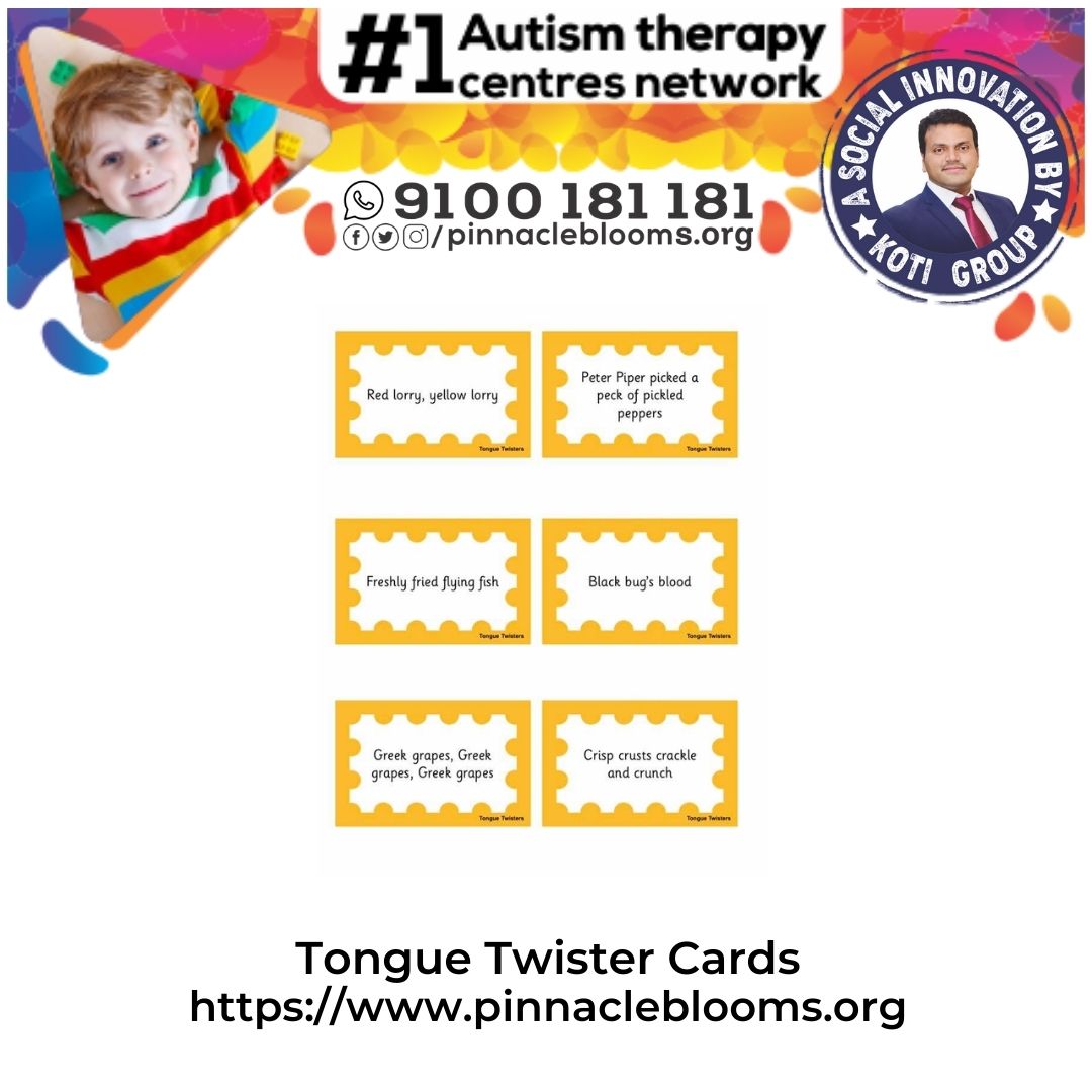 Enhancing Communication Skills with Tongue Twister Cards | Pinnacle Blooms Network