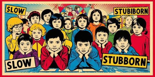 Old stigmas against autism and speech delay - slow, stubborn, disobedient