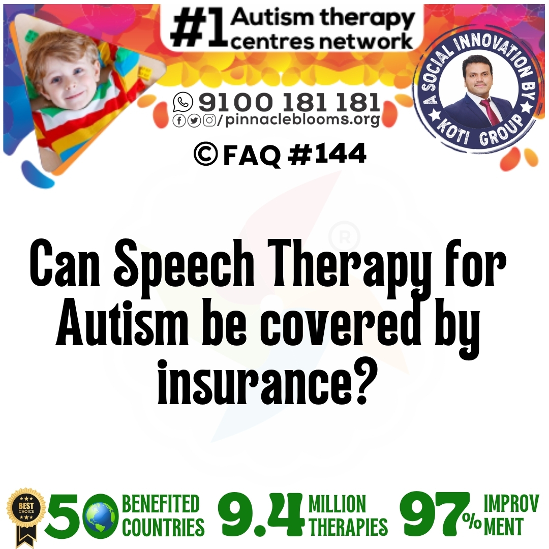 Can Speech Therapy for Autism be covered by insurance?