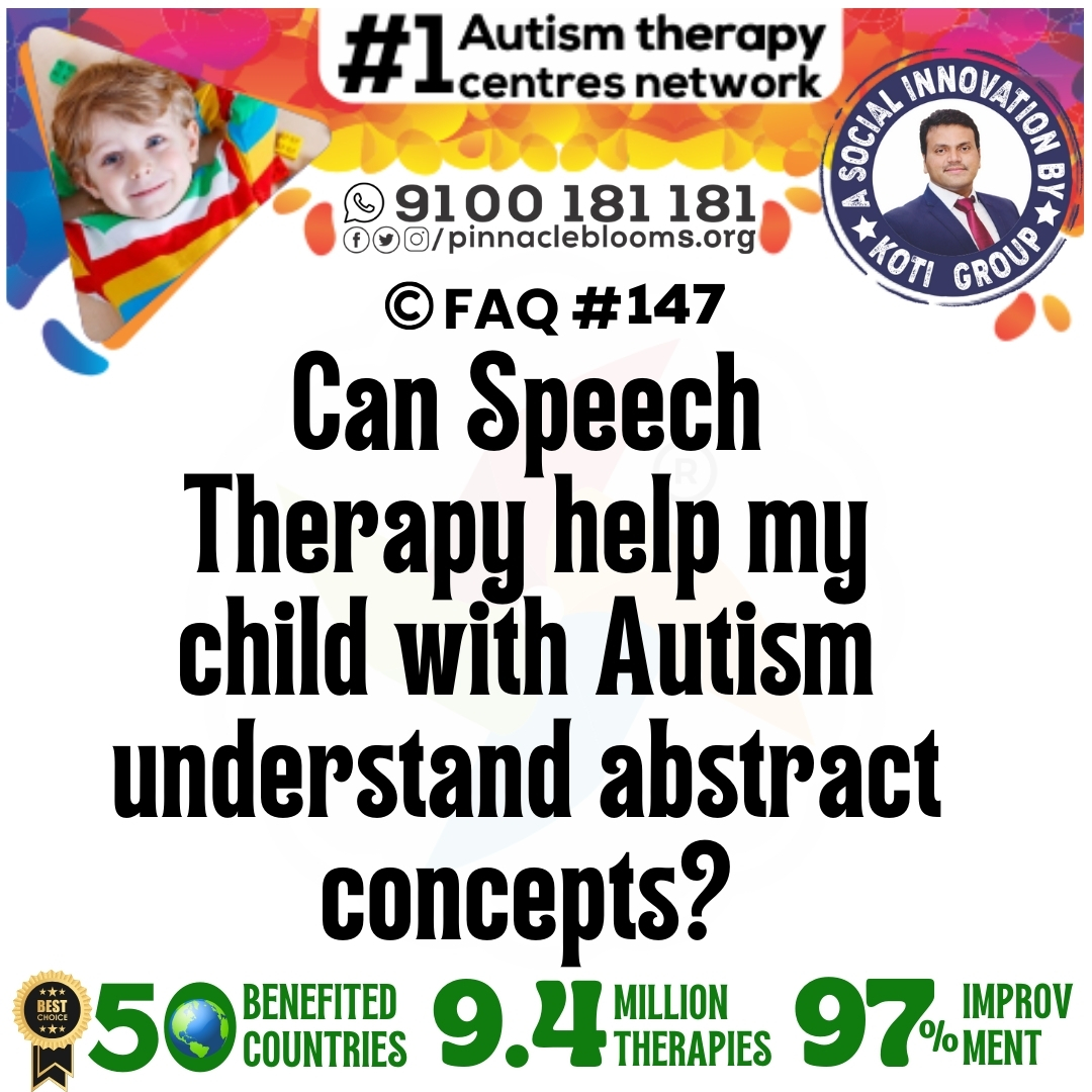 Can Speech Therapy help my child with Autism understand abstract concepts?