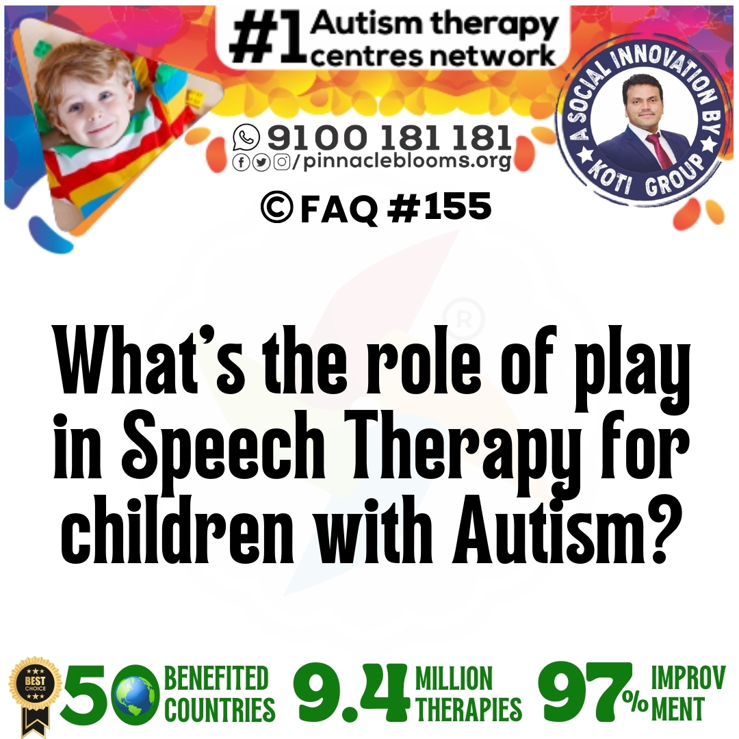 What's the role of play in Speech Therapy for children with Autism?