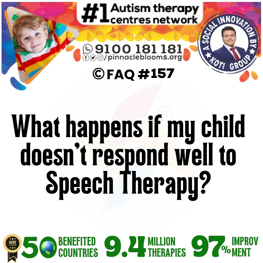 What happens if my child doesn't respond well to Speech Therapy?