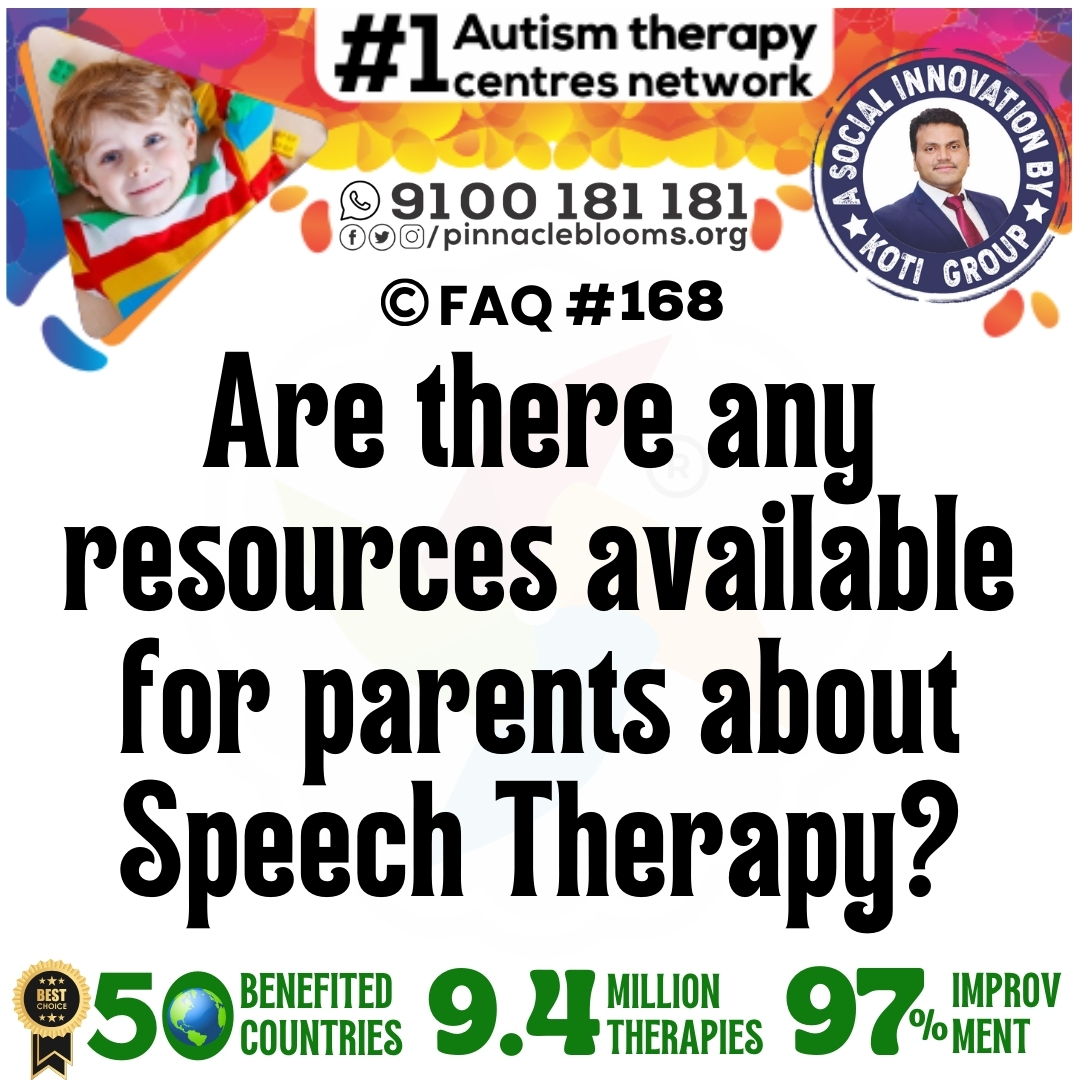 Are there any resources available for parents about Speech Therapy?