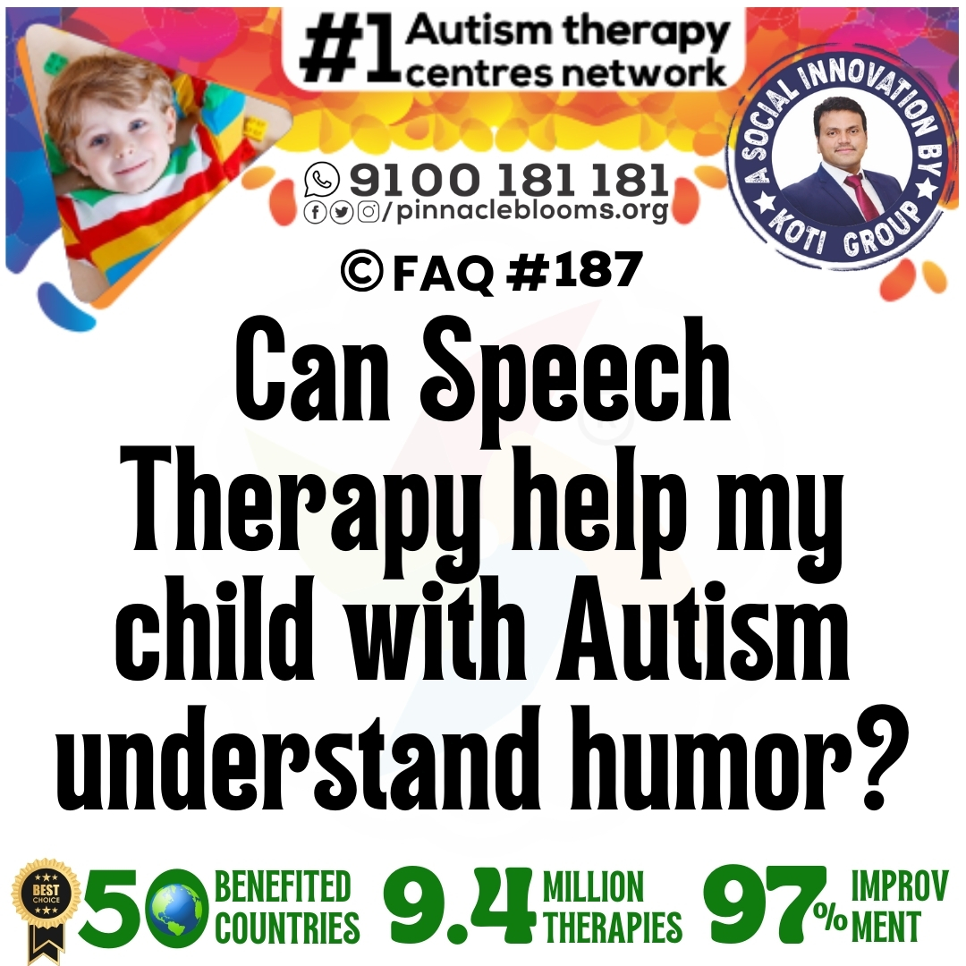 Can Speech Therapy help my child with Autism understand humor?