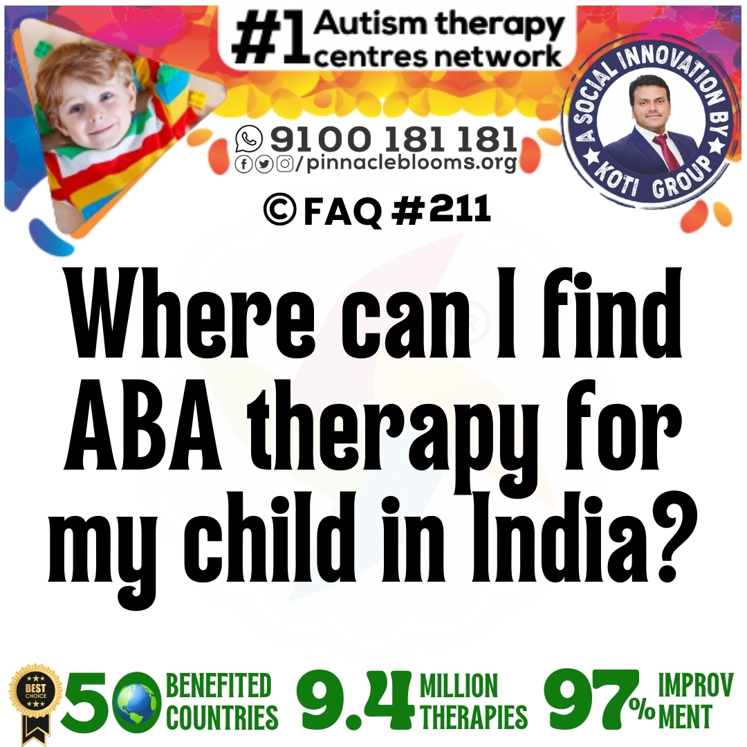 Where can I find ABA therapy for my child in India?