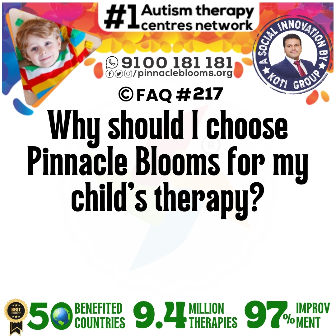Why should I choose Pinnacle Blooms for my child's therapy?