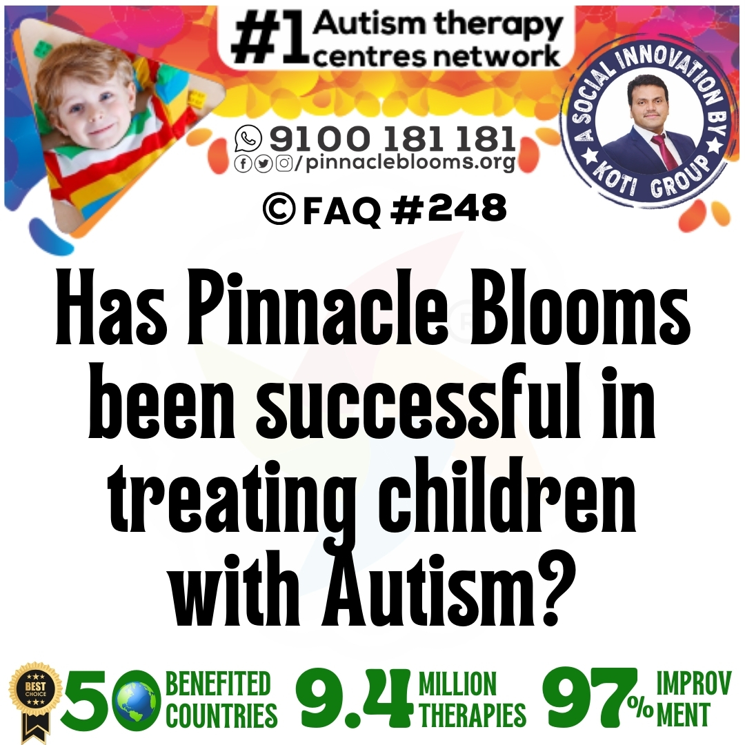 Has Pinnacle Blooms been successful in treating children with Autism?