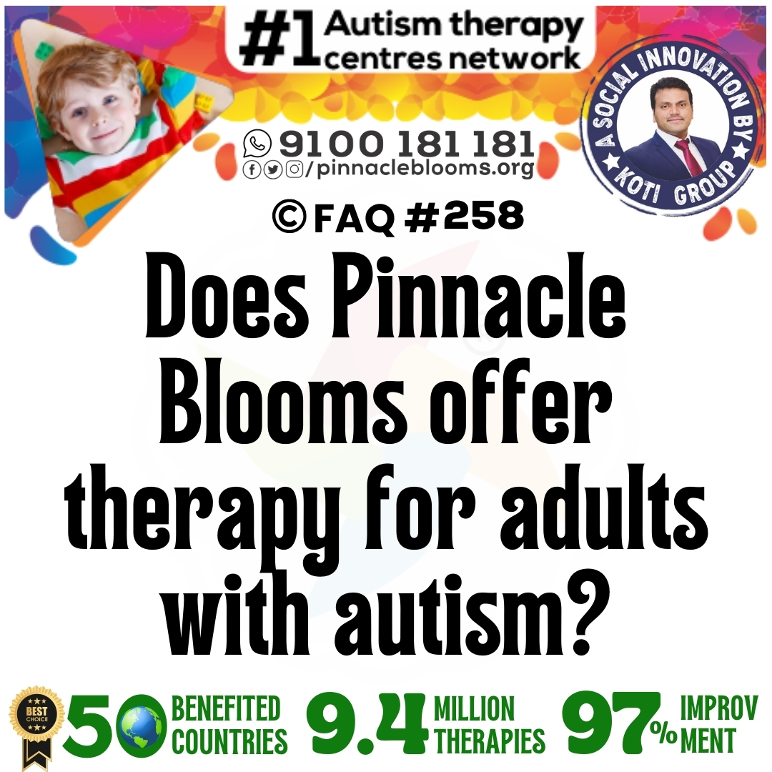 Does Pinnacle Blooms offer therapy for adults with autism?