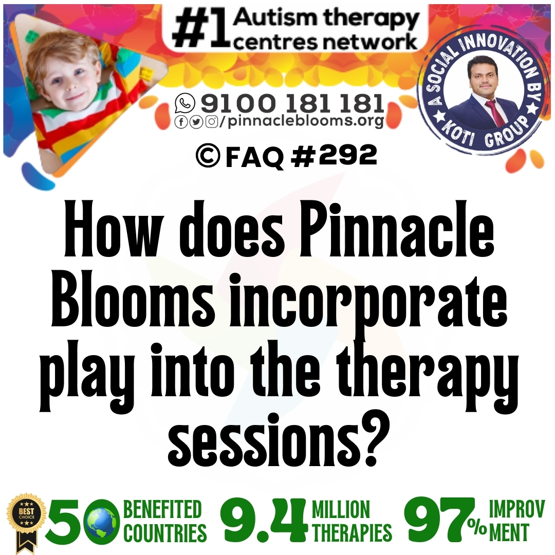 How does Pinnacle Blooms incorporate play into the therapy sessions?