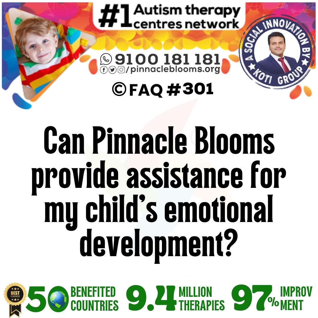 Can Pinnacle Blooms provide assistance for my child's emotional development?