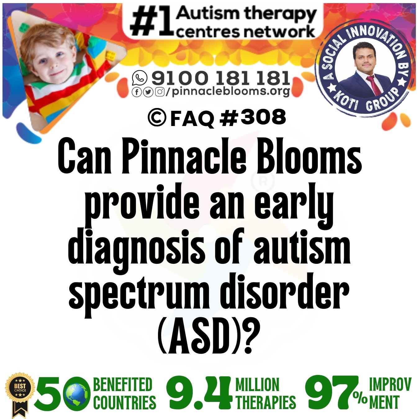 Can Pinnacle Blooms provide an early diagnosis of autism spectrum disorder (ASD)?