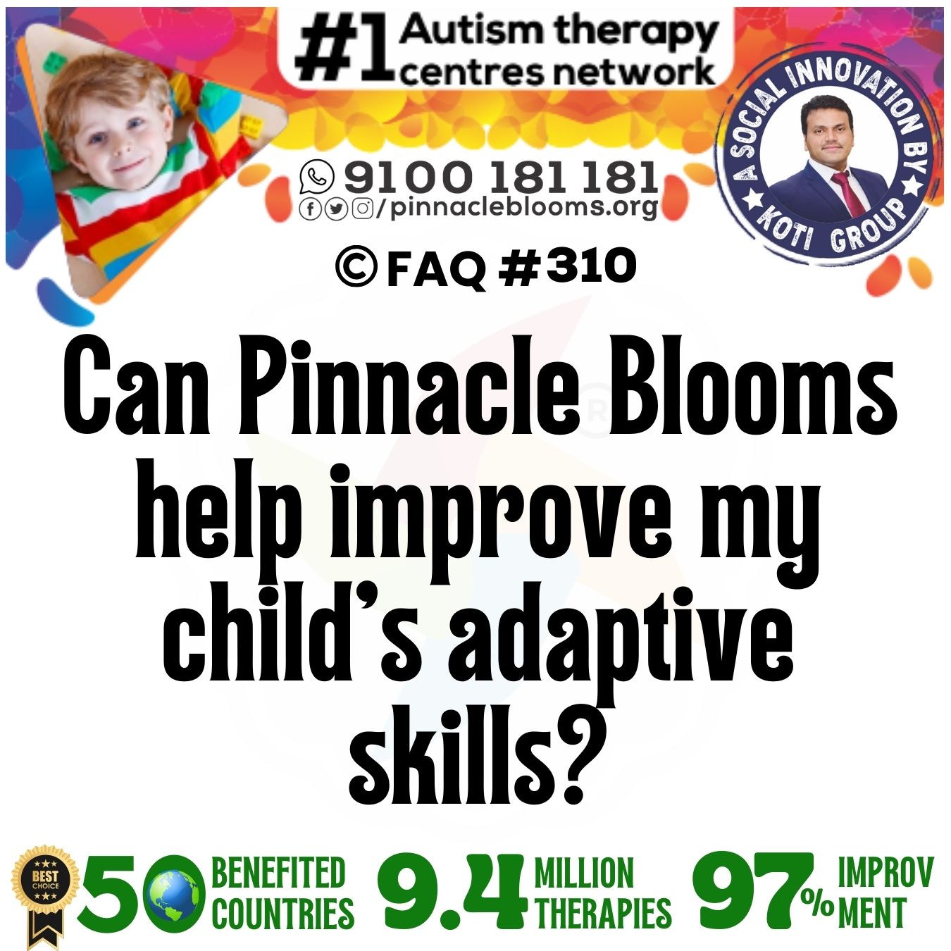 Can Pinnacle Blooms help improve my child's adaptive skills?