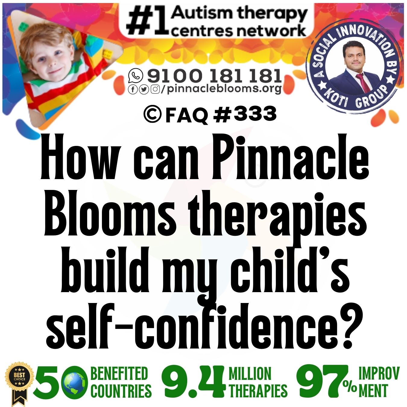 How can Pinnacle Blooms therapies build my child's self-confidence?