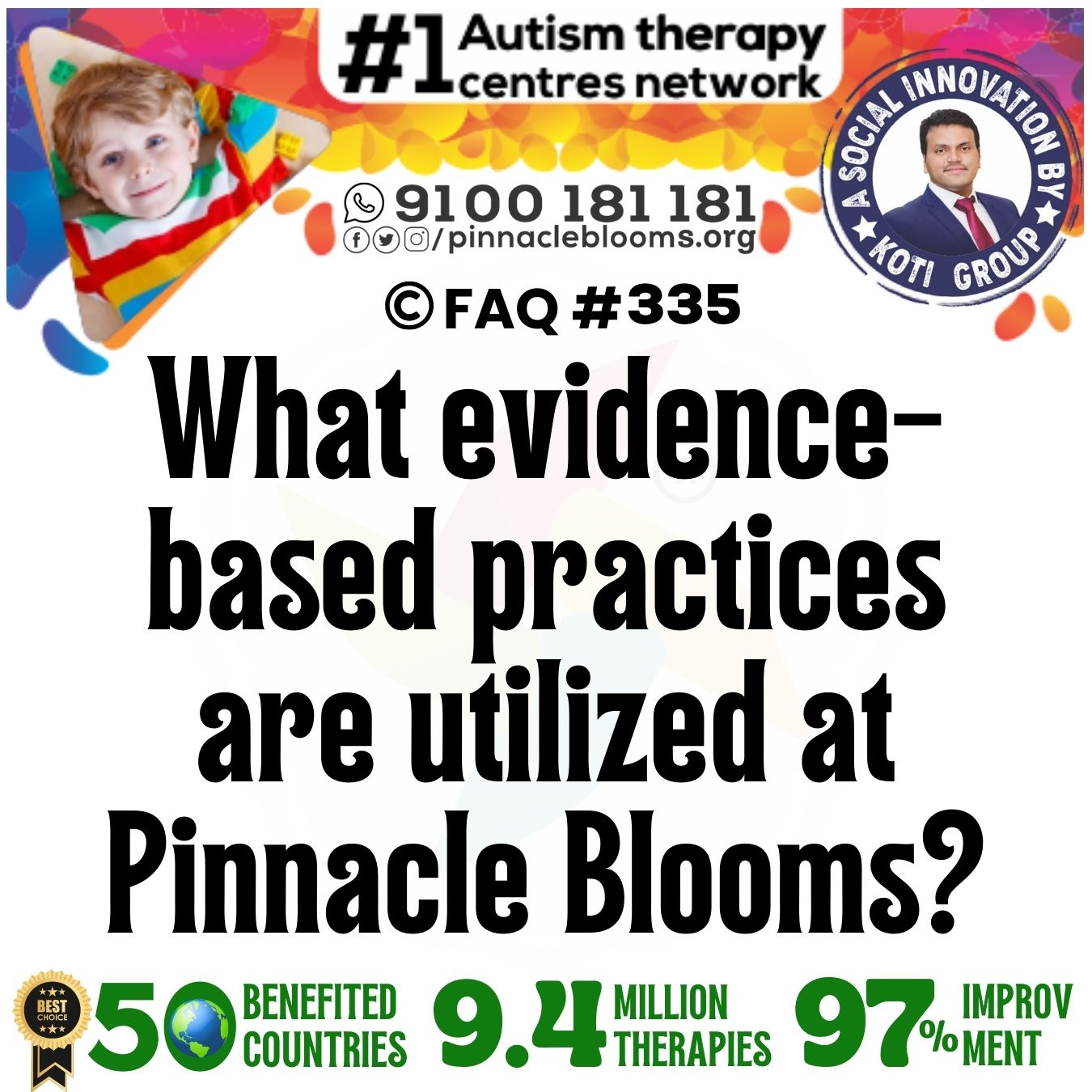 What evidence-based practices are utilized at Pinnacle Blooms?