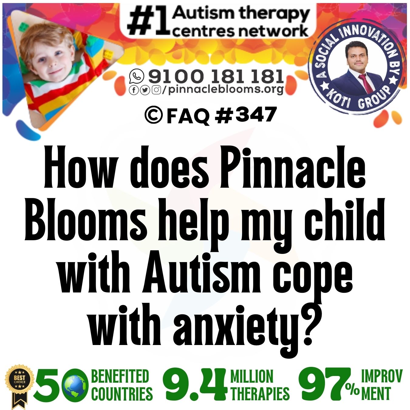 How does Pinnacle Blooms help my child with Autism cope with anxiety?