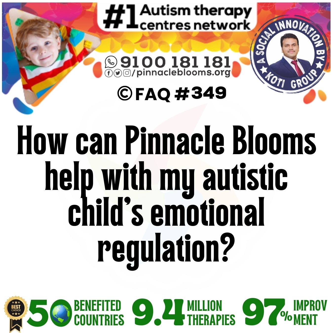 How can Pinnacle Blooms help with my autistic child's emotional regulation?