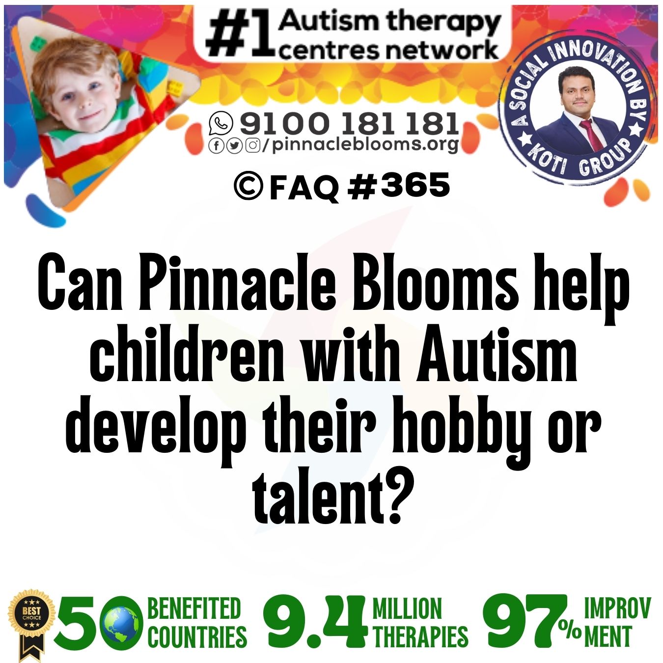 Can Pinnacle Blooms help children with Autism develop their hobby or talent?