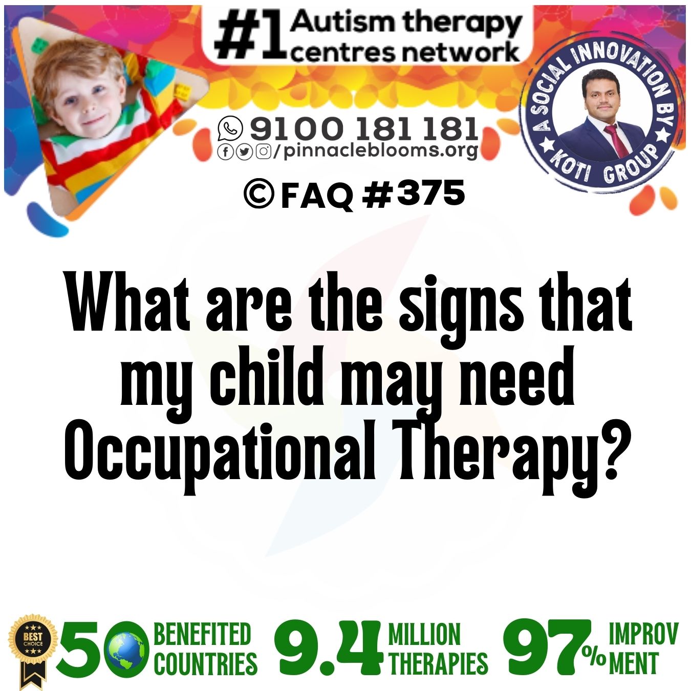 What are the signs that my child may need Occupational Therapy?