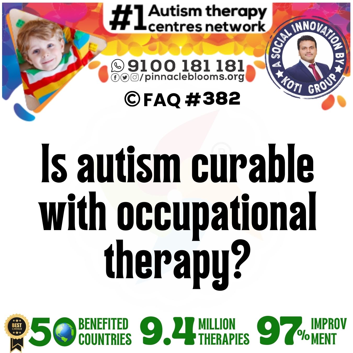 Is autism curable with occupational therapy?