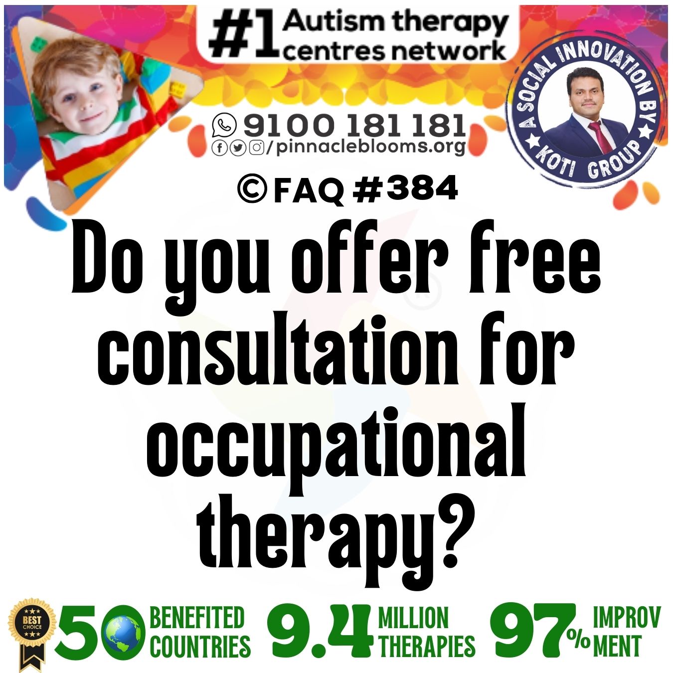Do you offer free consultation for occupational therapy?