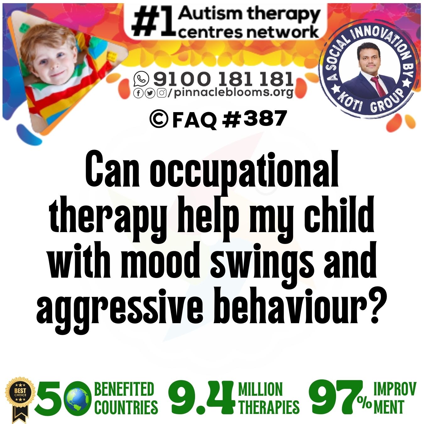 Can occupational therapy help my child with mood swings and aggressive behaviour?