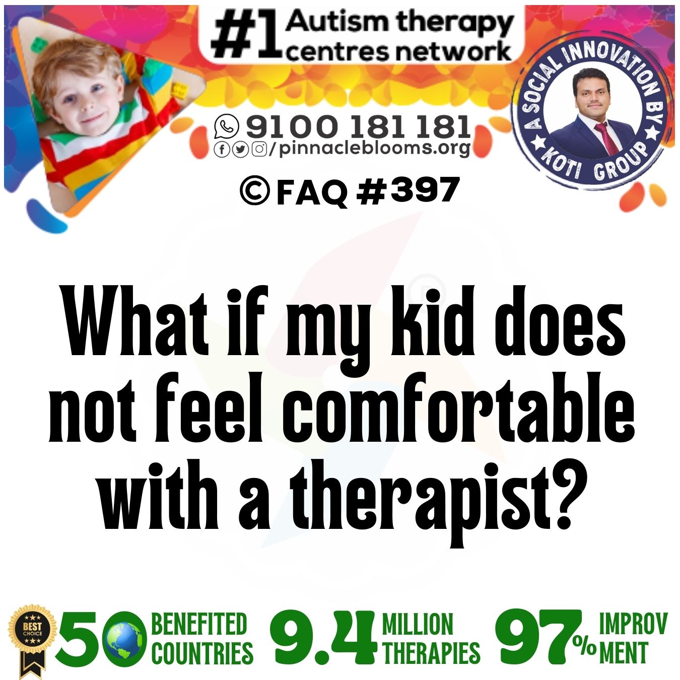 What if my kid does not feel comfortable with a therapist?