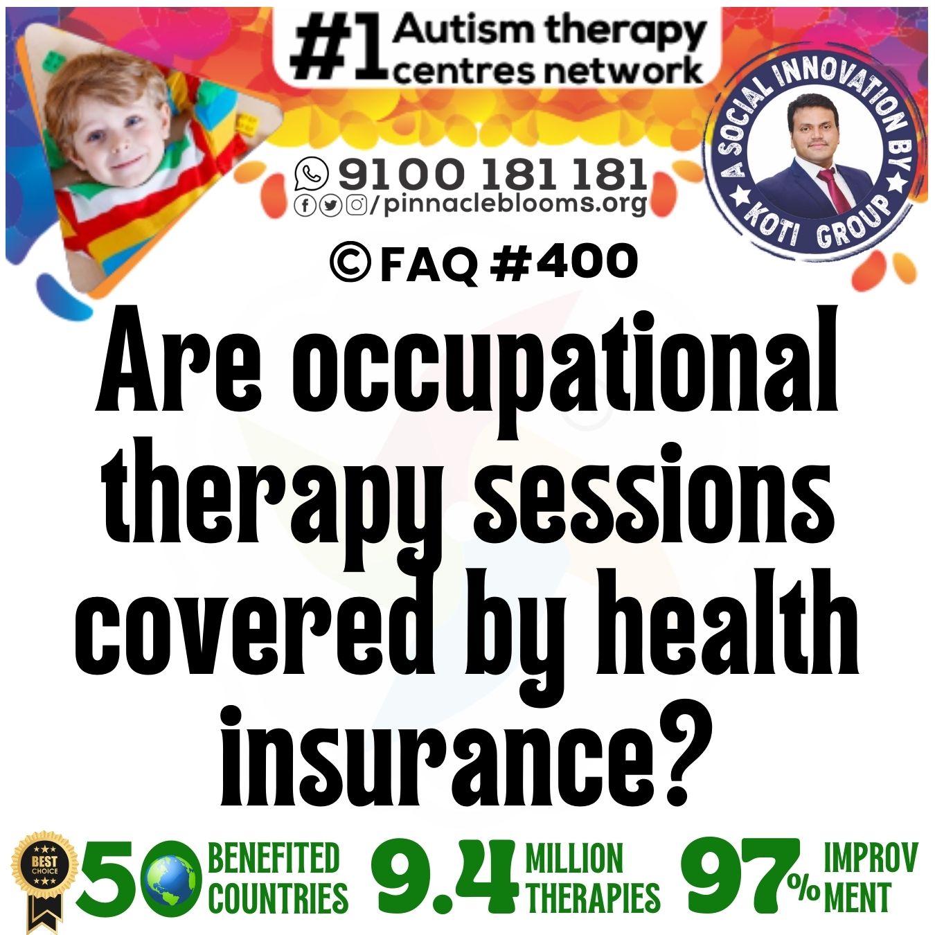 Are occupational therapy sessions covered by health insurance?