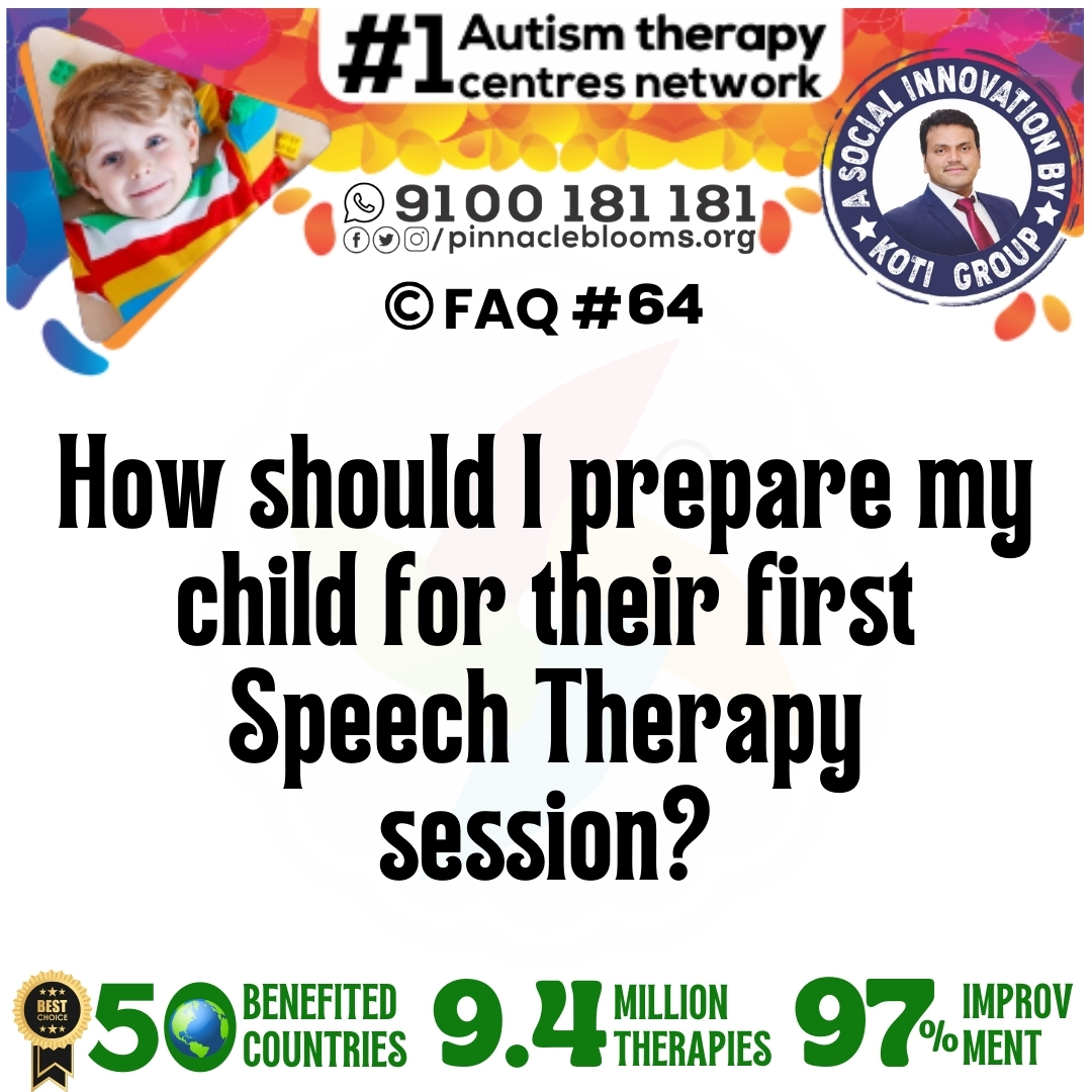 How should I prepare my child for their first Speech Therapy session?